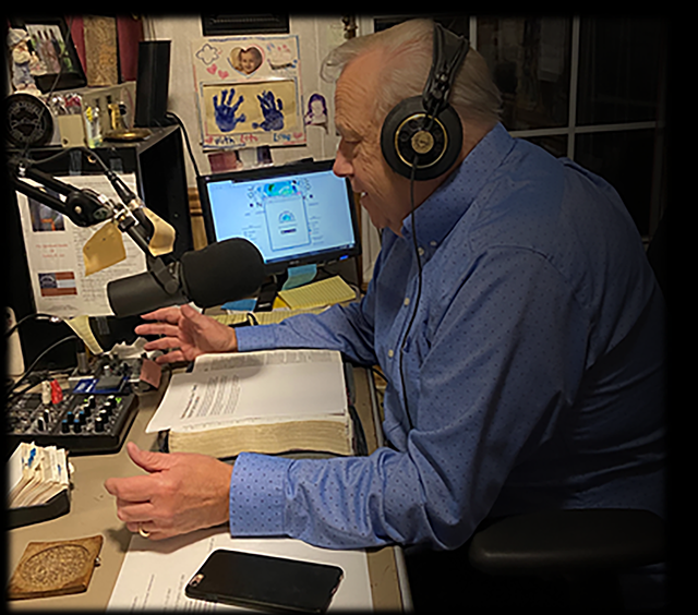 Pastor Butch Paugh in the studio